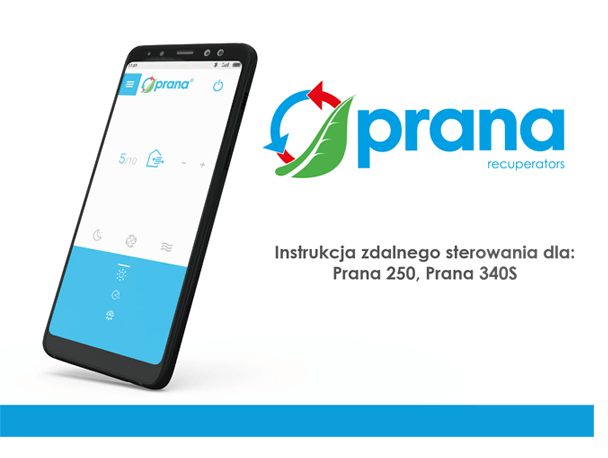 Aplikacja PRANA Online na smartfonie