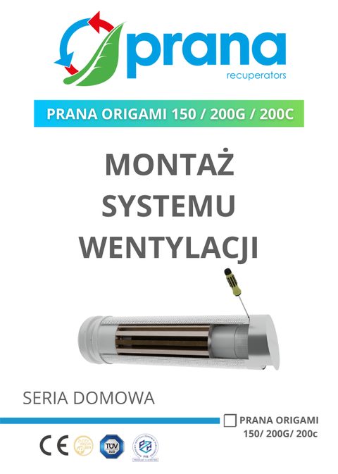 Okładka instrukcji montażu systemu wentylacji