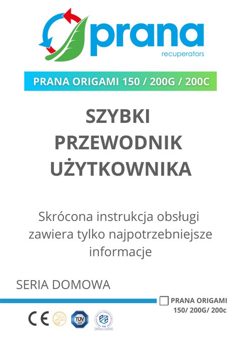 Okładka szybkiego przewodnika użytkownika